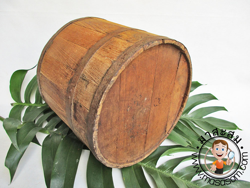 ถังไม้ตวงข้าวโบราณขนาด 20 ลิตรC3