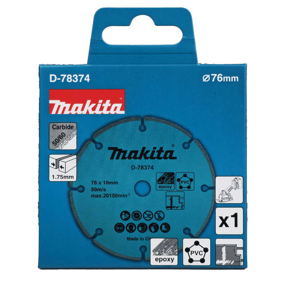 ใบเพชร3" ตัดพลาสติก ใช้กับเครื่องตัดอเนกประสงค์ DMC300 MAKITA D-78374