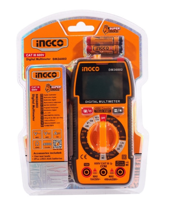 INGCO ดิจิตอลมัลติมิเตอร์ รุ่น DM36002