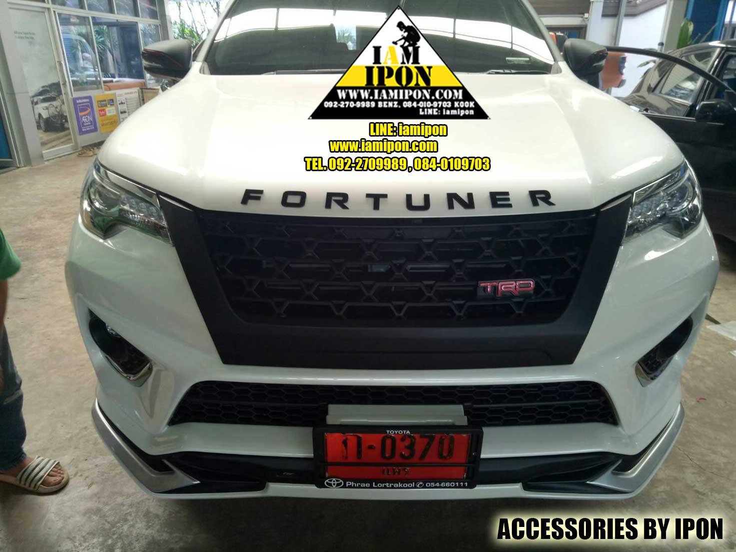 3D CHARACTER FORTUNER BLACK ตัวหนังสือสีดำฟอร์จูนเนอร์