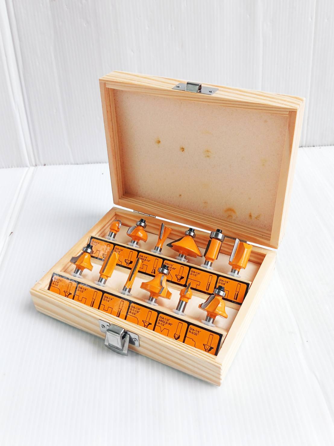 ชุดดอกทริมเมอร์1/4 12ชุดตัว AKRT12141 INGCO