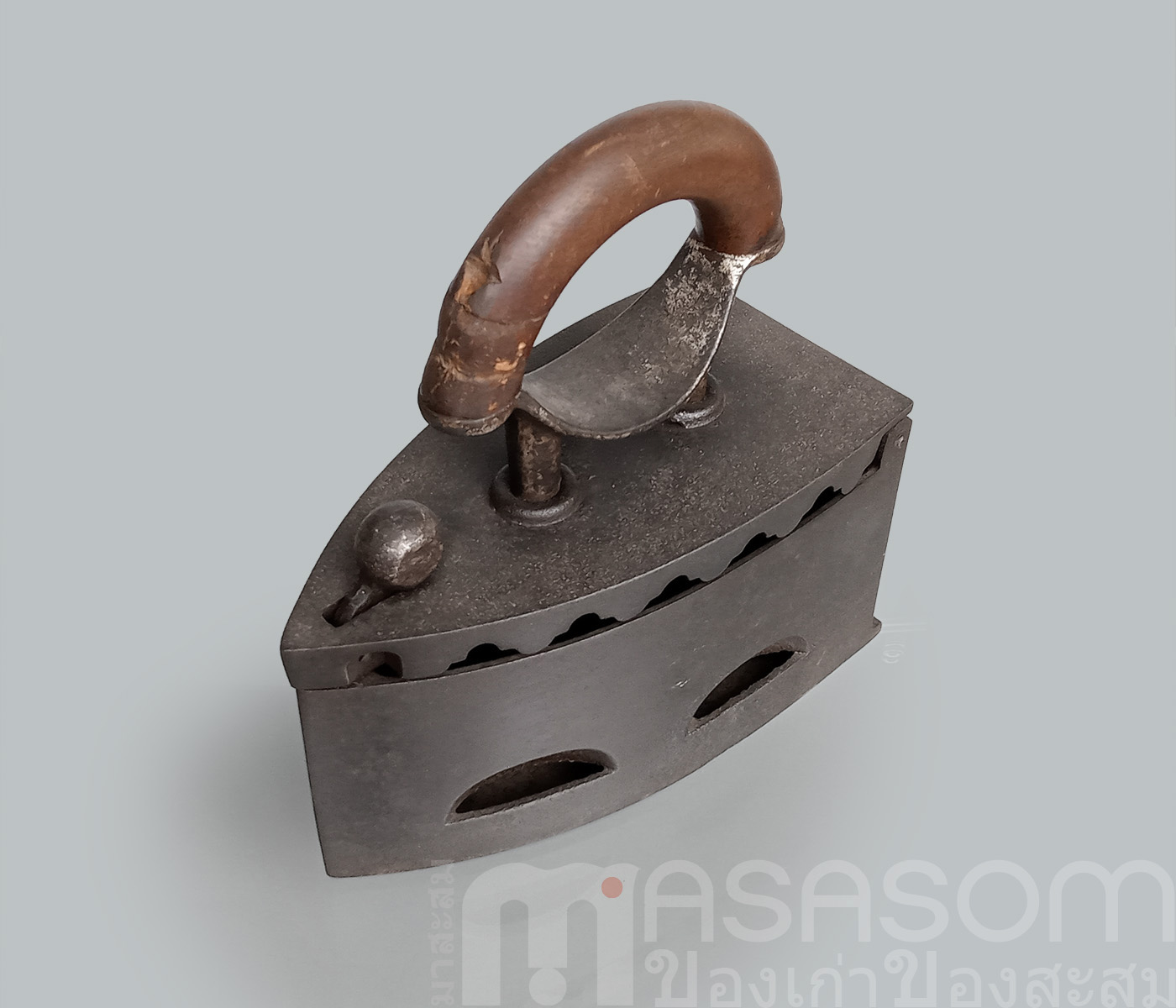 เตารีดเหล็กหล่อเก่ายุโรป