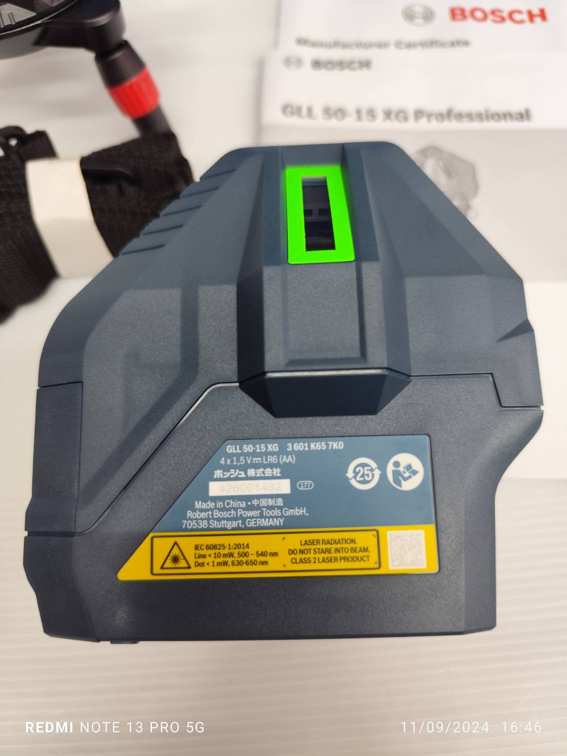 เลเซอร์ระดับ5เส้น แสงเขียว GLL50-15XG BOSCH