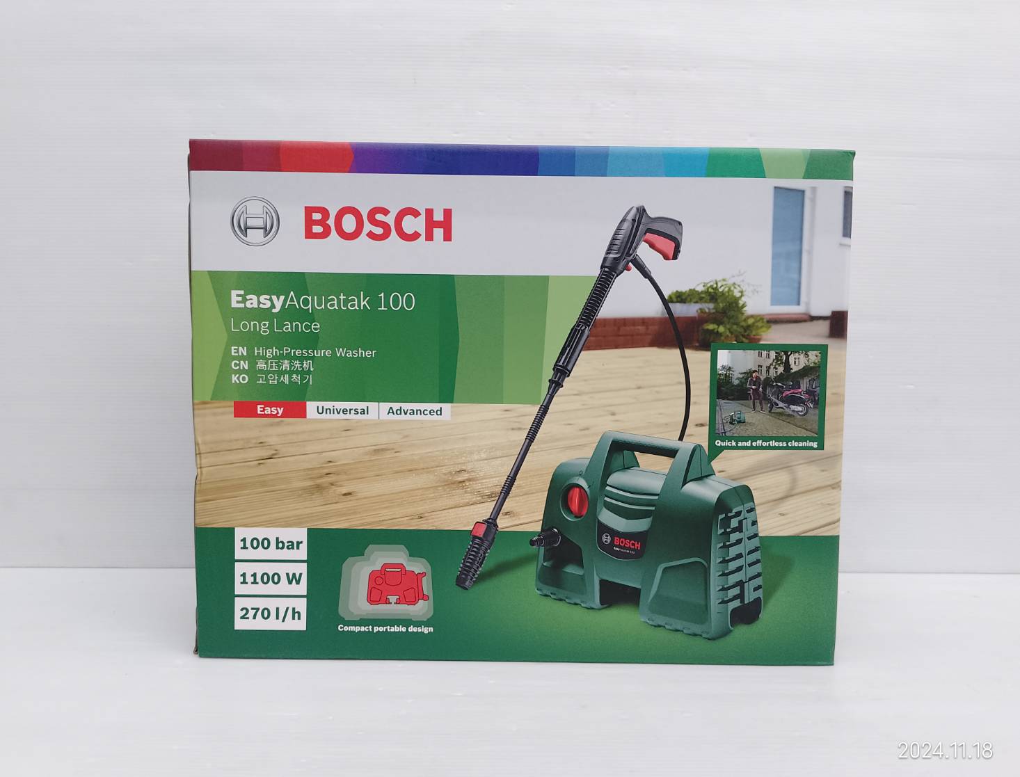 เครื่องฉีดน้ำแรงดันสูง EASYAQUATAK100 BOSCH