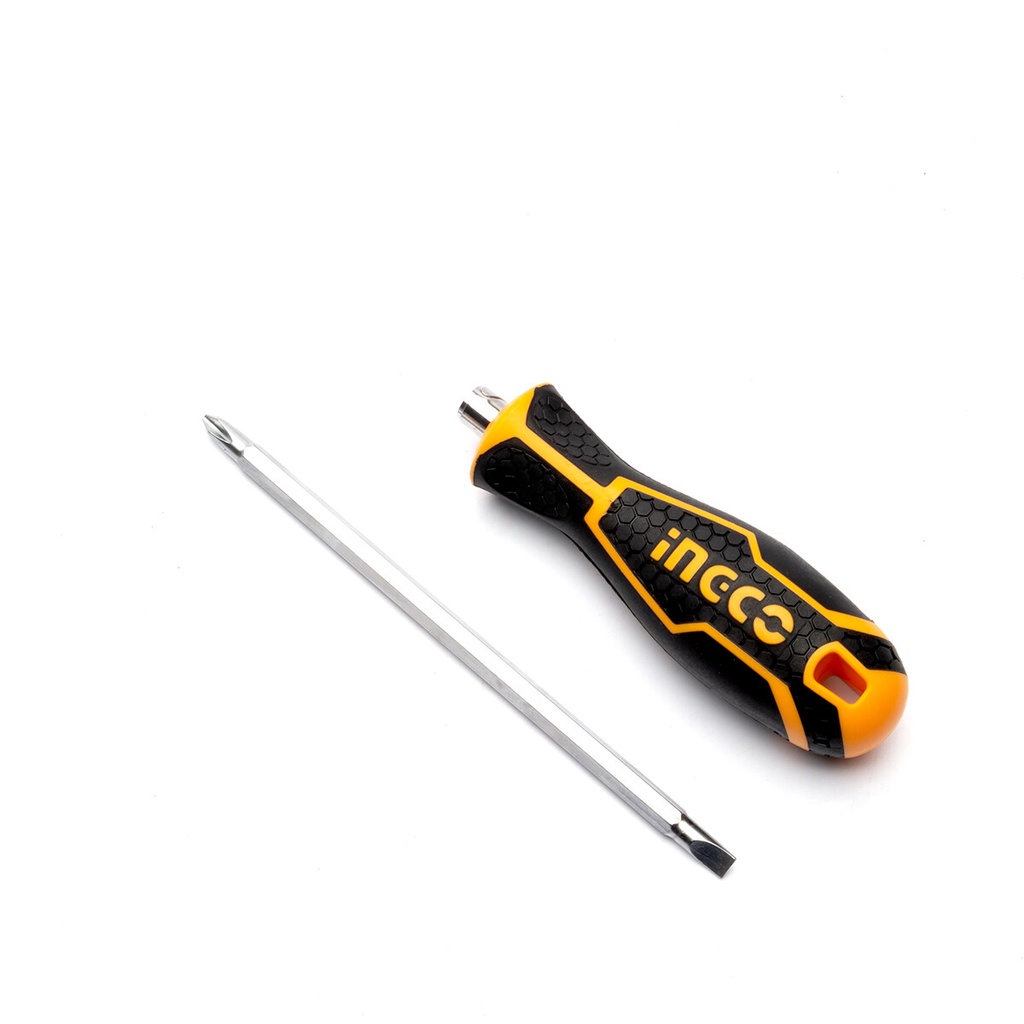 INGCO ไขควงหัวสลับ (ปากแบน + ปากแฉก) 2 IN 1 รุ่น AKISD0201