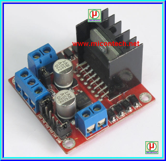 1x แผงวงจรขับมอเตอร์ L298N Dual Full-bridge motor driver