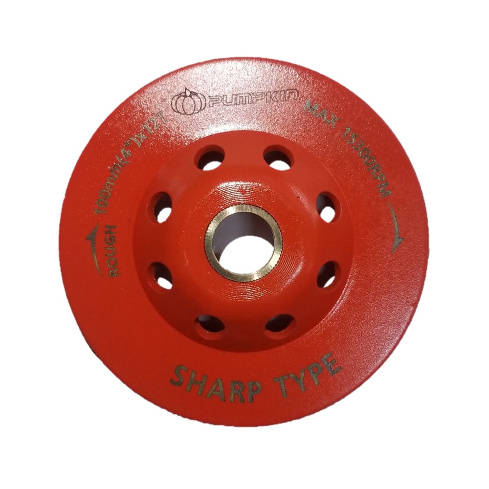 PUMPKIN ถ้วยเพชรขัดพื้น รุ่น ขัดหยาบ 4นิ้ว PTT- TUR4-SDC #22323