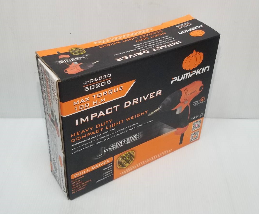 สว่านไขควงกระแทกไฟฟ้า 6 มม. รุ่น J-D6530 PUMPKIN #50205