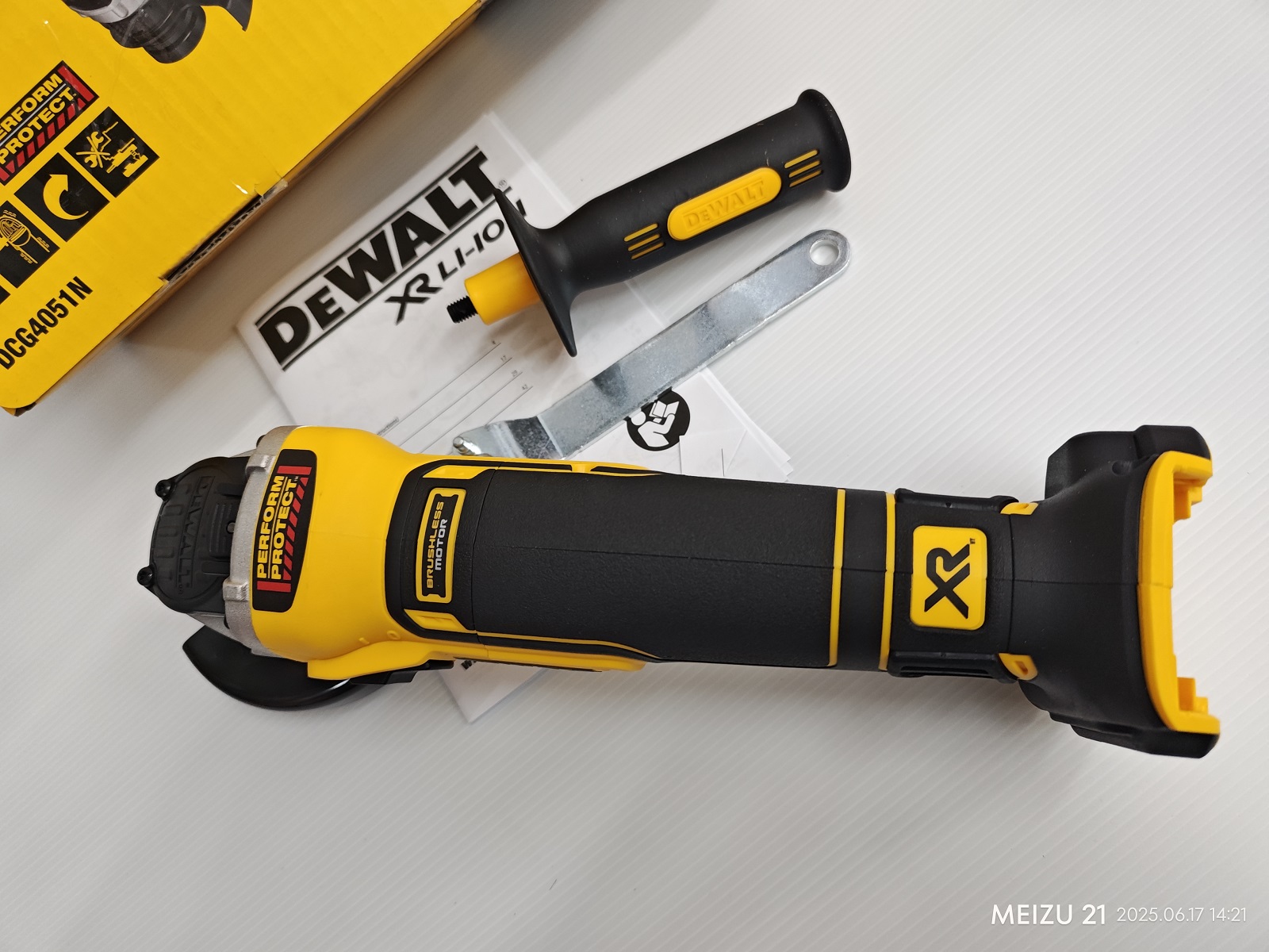 หินเจียรไร้สาย20V DCG4051N-B1 DEWALT (ตัวเปล่า)
