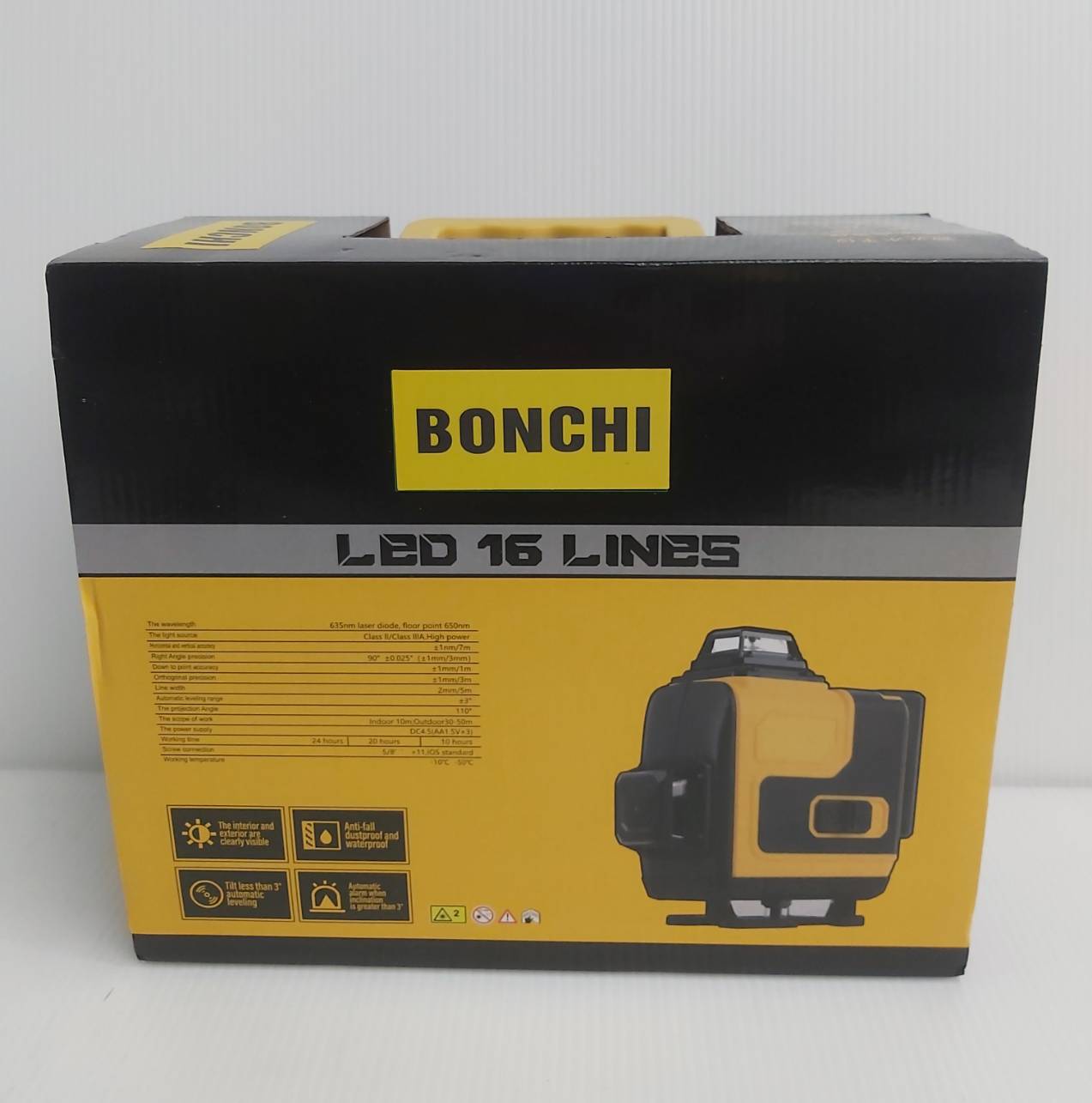 เลเซอร์ระดับ16เส้น แสงเขียว WD-16 BONCHI พร้อมขาตั้ง