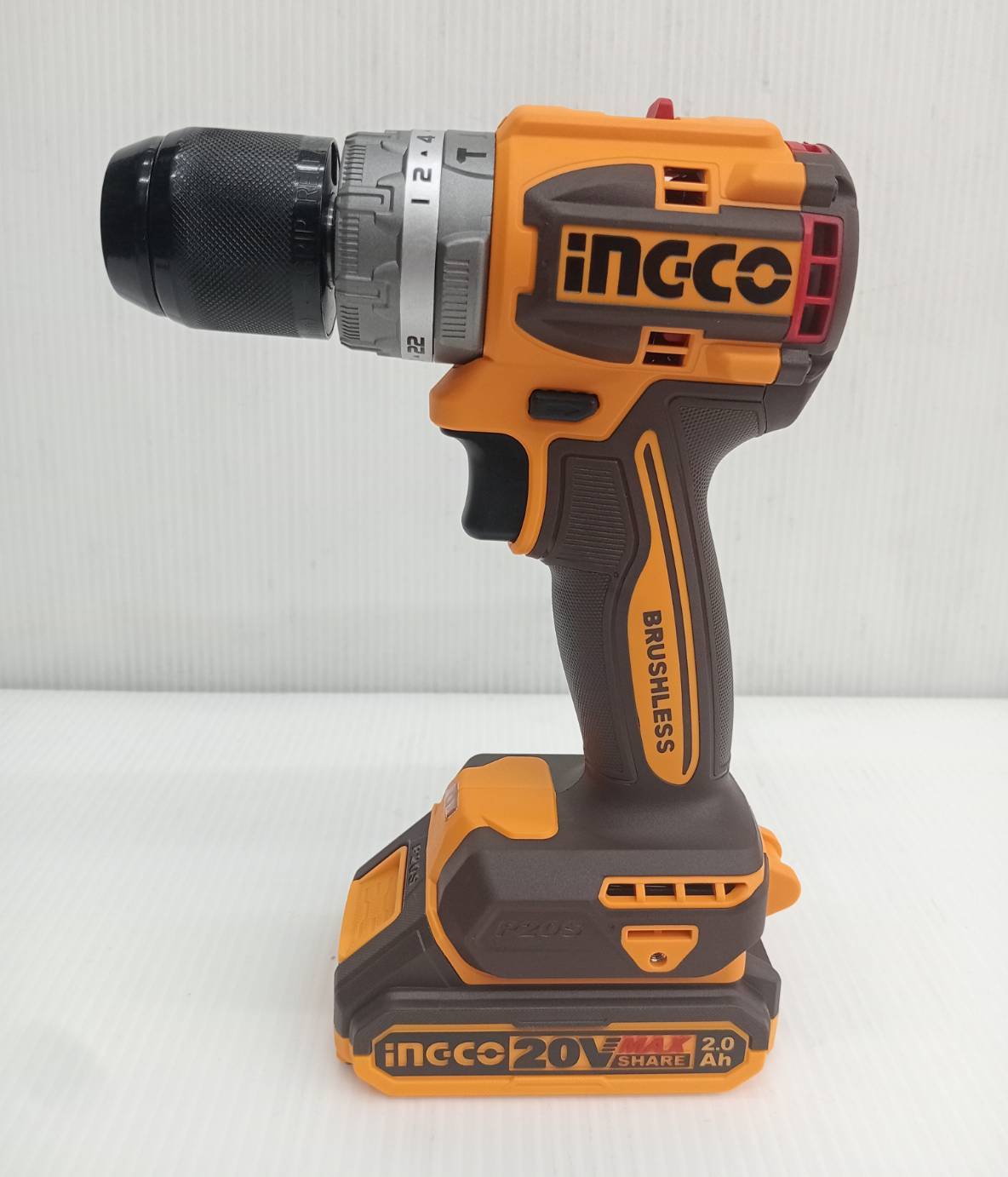 สว่านกระแทก20V CIDLI20602 INGCO ครบชุด
