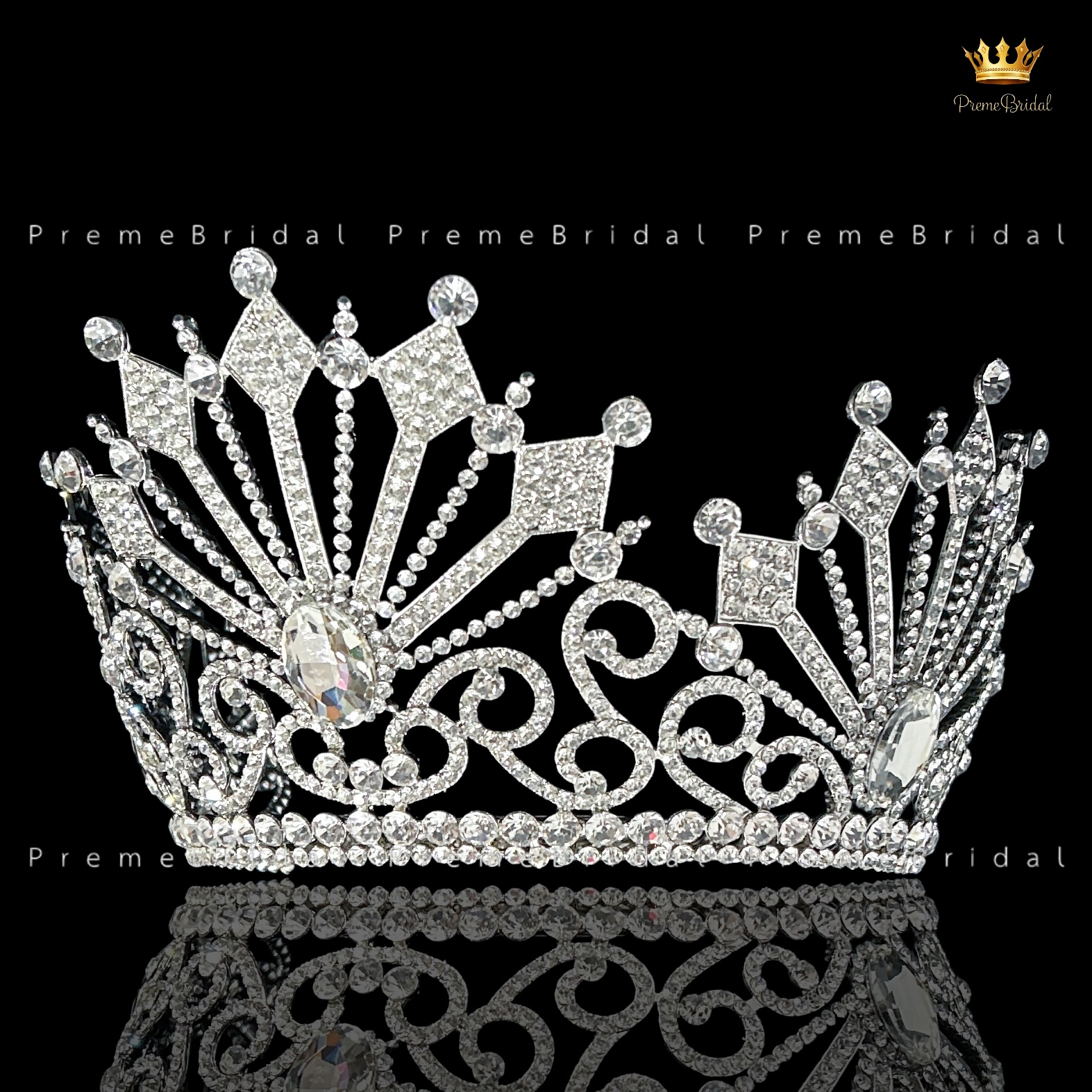 (พร้อมส่งจากไทย) มงกุฏ 139 ขนาดใหญ่ไซส์นางงาม งานสวย งานโลหะฐานกลมปรับขนาดได้ ส่งด่วน ส่งจาก จ.อุบลราชธานี