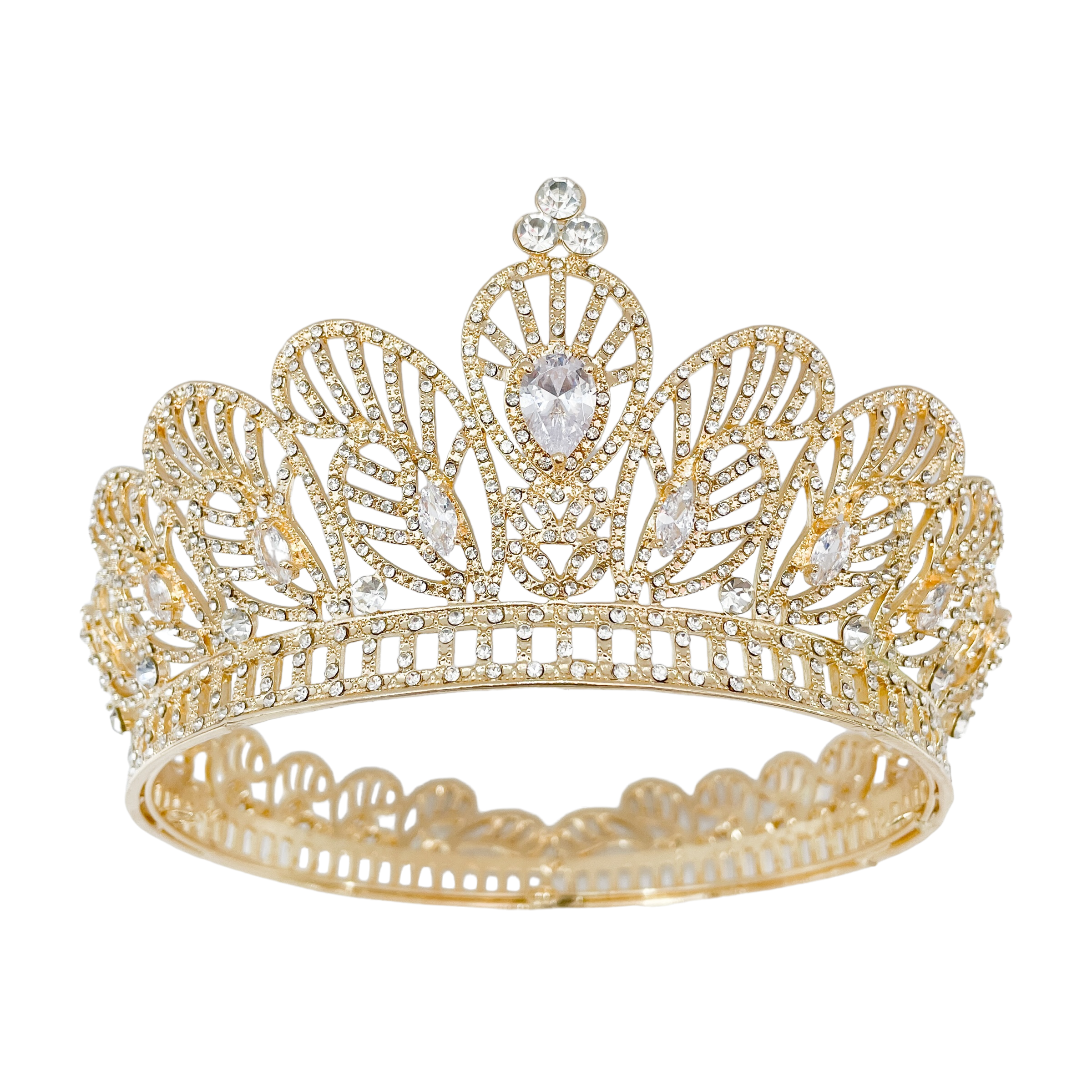 (พร้อมส่งจากไทย) มงกุฏ 099 สีทอง มงกุฎนางงาม มงกุฎเพชร มงกุฎประกวด สินค้าพร้อมส่ง ไม่ต้องรอนาน งานพรีเมี่ยม