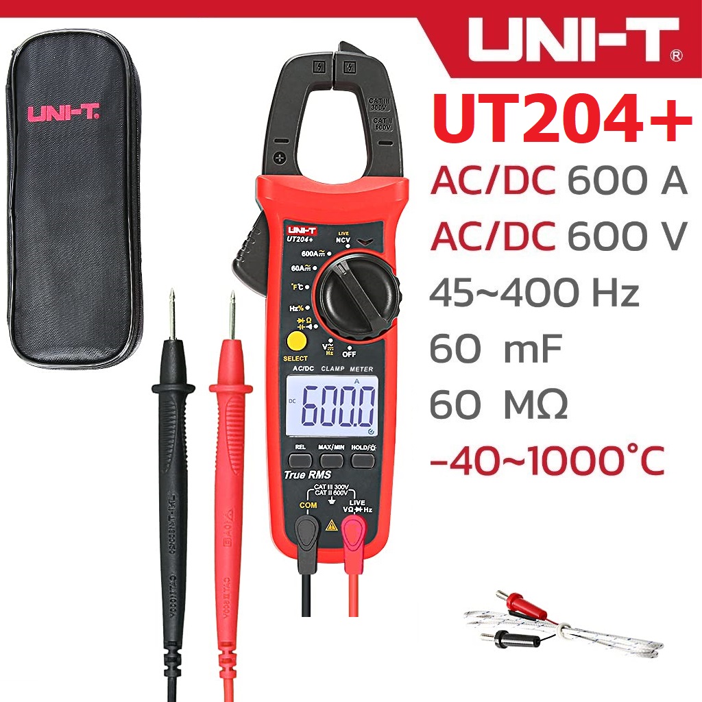 แคลมป์มิเตอร์ดิจิตอล UNI-T UT204+