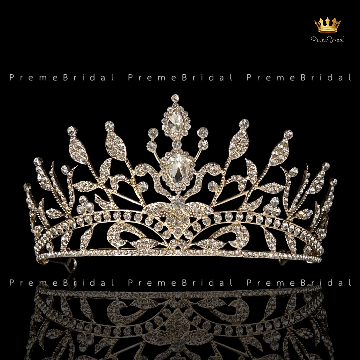 (พร้อมส่ง) เทียร่า 441 มงกุฎครึ่งหัว งานเจ้าสาว งานประกวด สวย ปราณีต QCเพชรทุกเม็ด สินค้าพร้อมส่งจากไทย