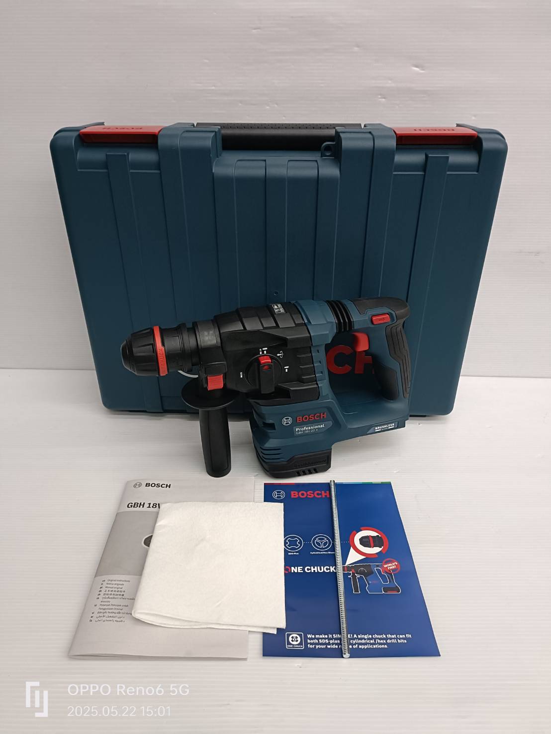 สว่านโรตารี่ไร้สาย GBH18V-22X ONE CHUCK BOSCH SOLO