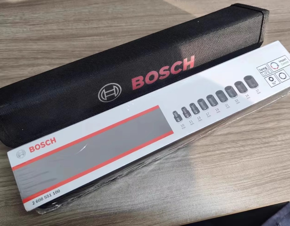BOSCH รุ่น 2608551100 ชุดลูกบล็อก 9 ชิ้น 1/2 นิ้ว (10-27mm.)