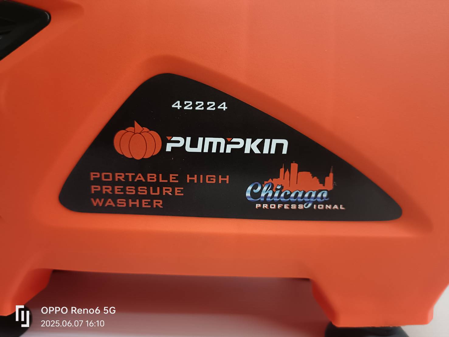 PUMPKIN เครื่องฉีดน้ำแรงดันสูง รุ่นปรับแรงดัน CHICAGO 135 bar CG-135AJ/42224