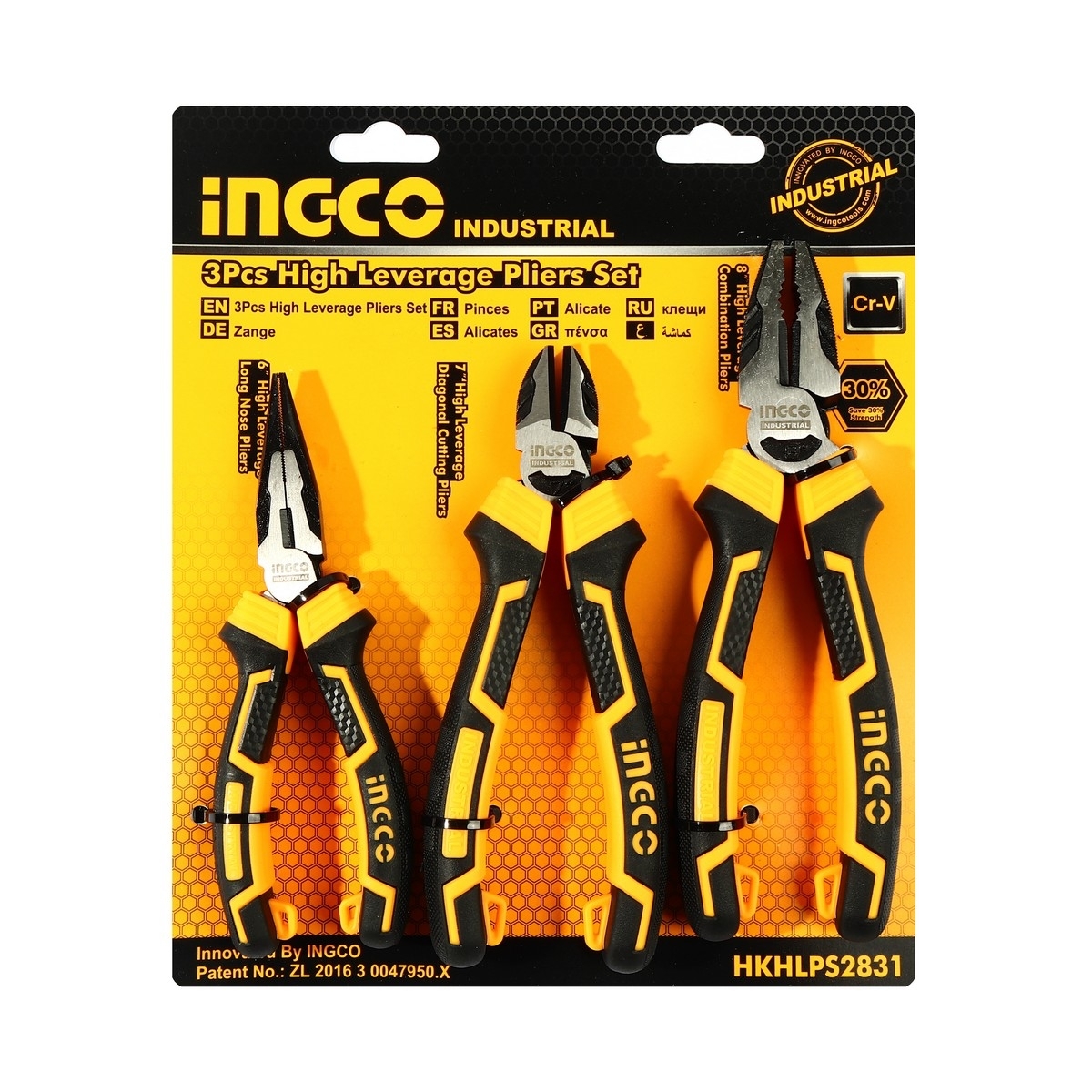 INGCO ชุดคีม 3 ตัวชุด รุ่น HKHLPS2831