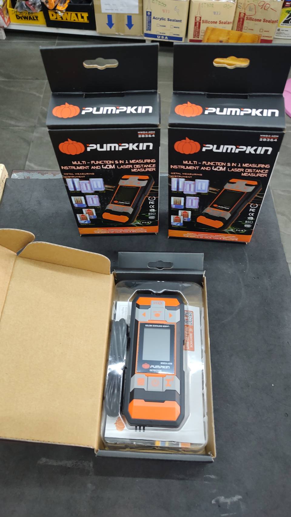 เครื่องสแกนผนัง+วัดระยะ40ม. MWD4-40M PUMPKIN 28364