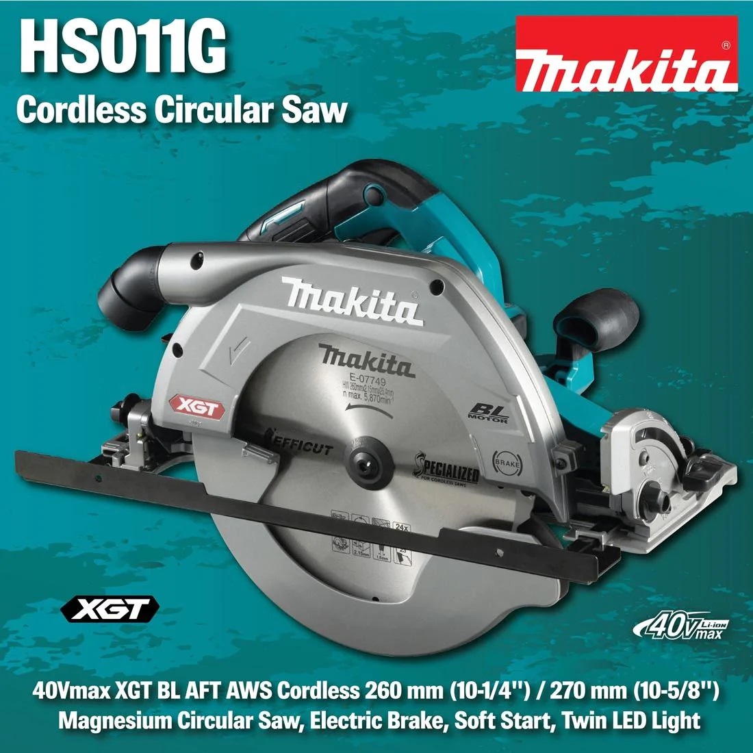 เลื่อยวงเดือน10" HS011GZ MAKITA
