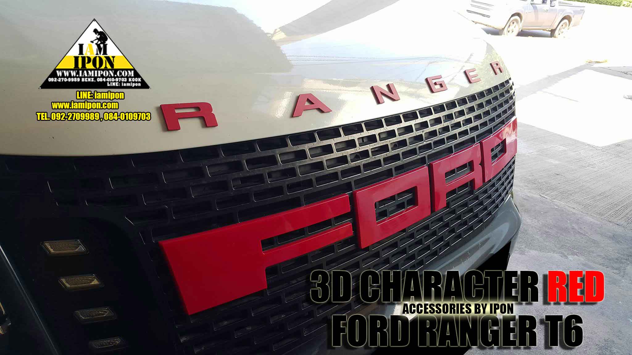 CHARACTER FORD RANGER T6-MC COLOR ตัวอักษรฟอร์ดเรนเจอร์ T6-MC รวมทุกสี