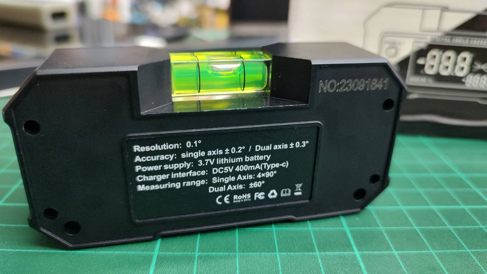 ระดับน้ำดิจิตอล3.5" 3.7V มีแม่เหล็ก