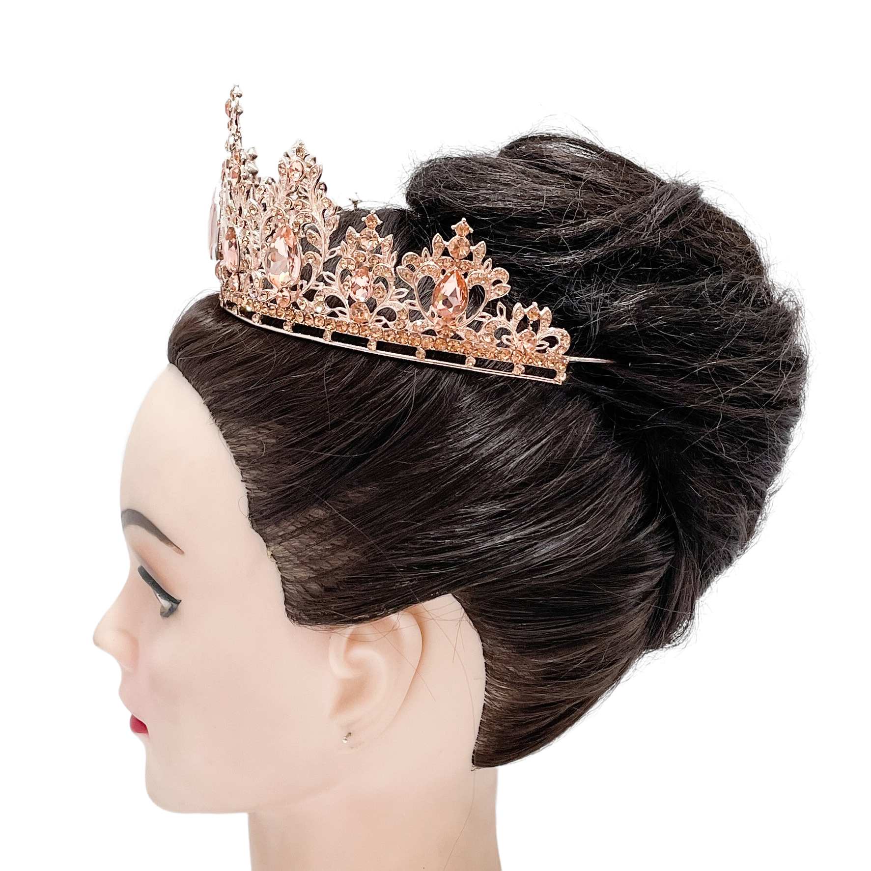 (พร้อมส่ง) เทียร่า 352 สีโรสโกลด์ งานสวย ปราณีต QCเพชรทุกเม็ด สินค้าพร้อมส่งจากไทย