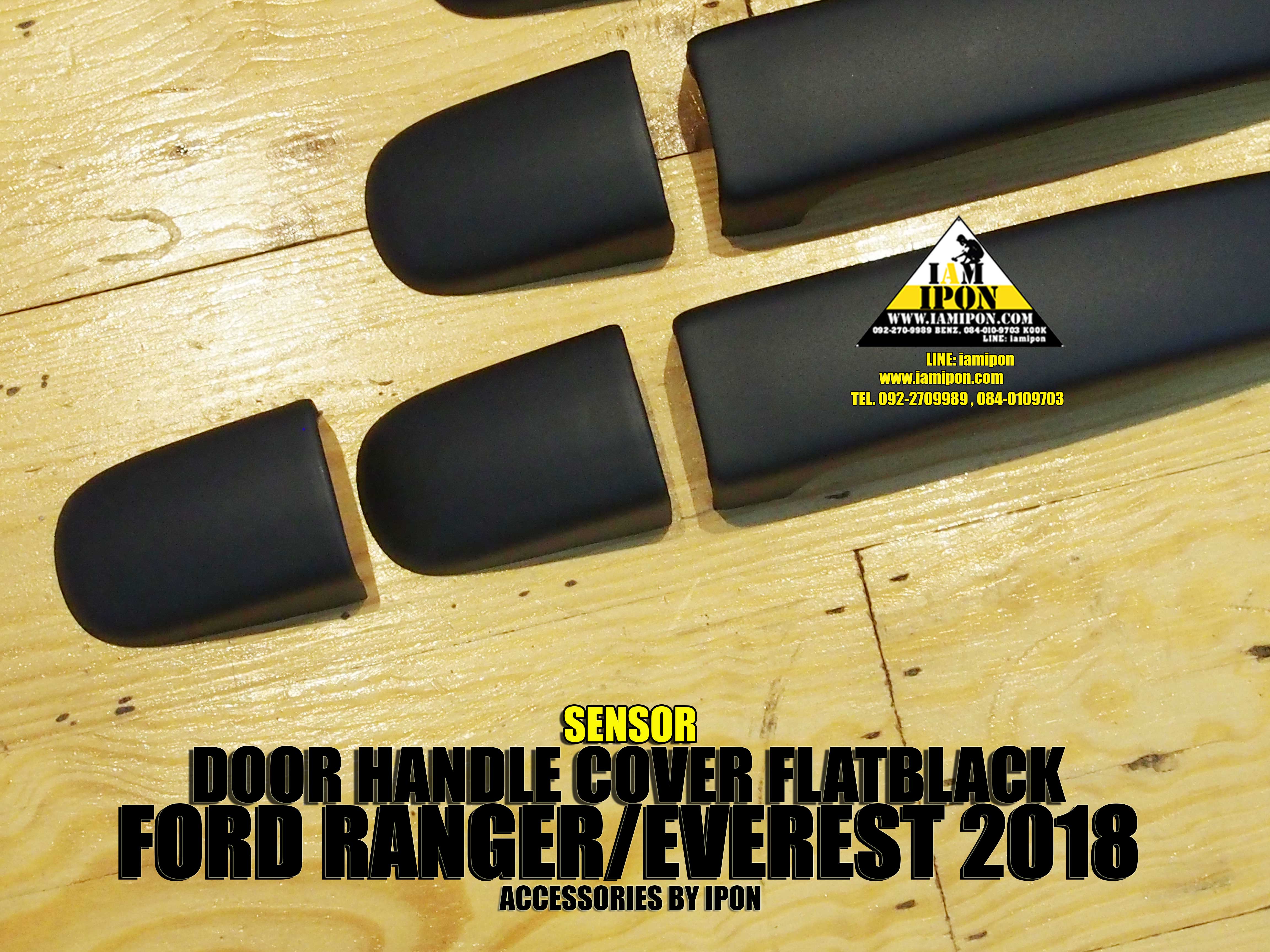 DOOR HANDLE FORD EVEREST FLATBLACK ครอบมือจับดำด้านฟอร์ดเอเวอร์เรสต์ 2018