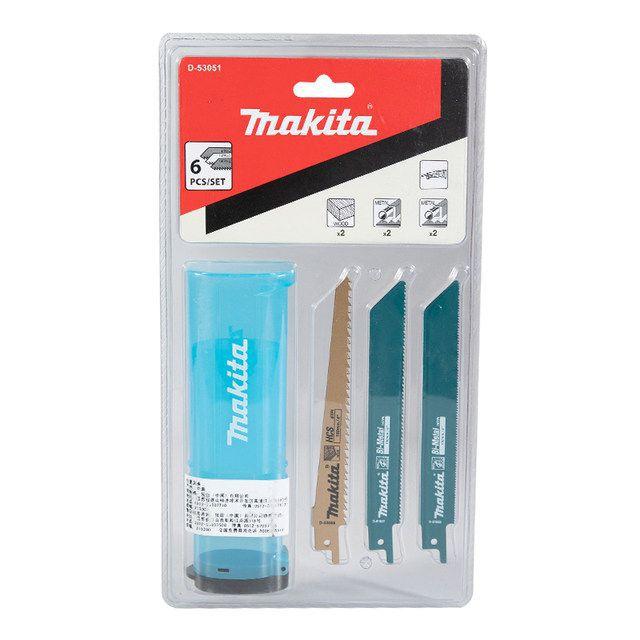 ชุดใบเซเบอร์6ชิ้น พร้อมกล่อง D-53051 MAKITA ตัดไม้/โลหะ