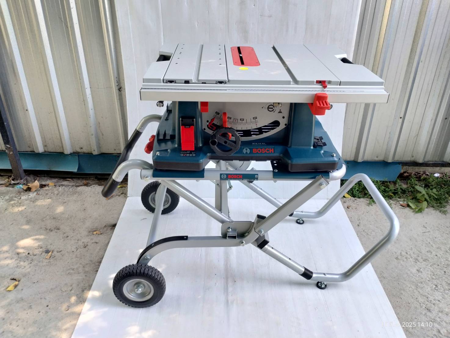 BOSCH GTA60W ขาโต๊ะเลื่อย พับได้มีล้อ สำหรับ GTS10XC, GTS10J
