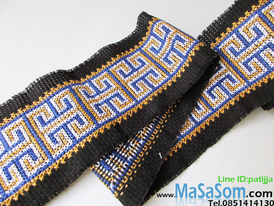 ผ้าแถบปักครอสติชชาวเขาM6