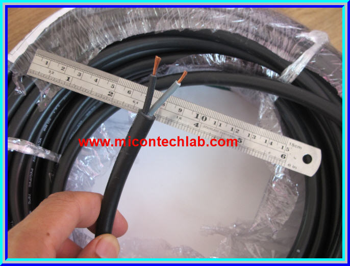1x สายไฟ VCT 2x1.0 ตร.มม. ยาว 1 เมตร (Cable Wire VCT)