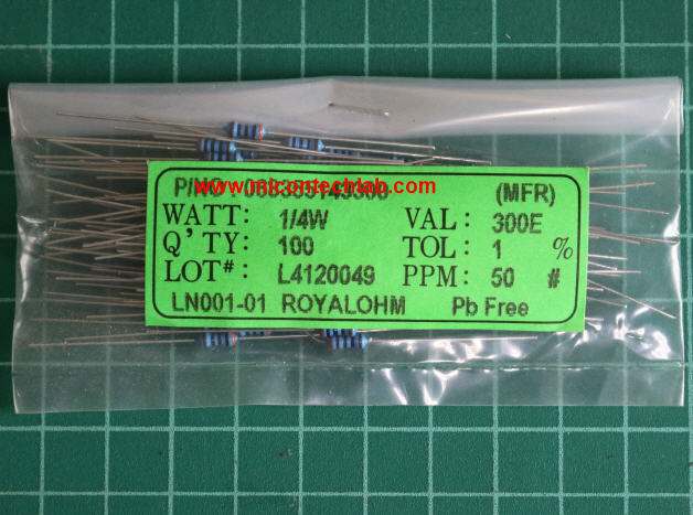 100x Resistor 300 Ohm 1/4 Watt 1% Metal film Resistor