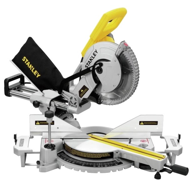 แท่นตัดองศา10" SM18 STANLEY สไลด์ได้ มีเลเซอร์