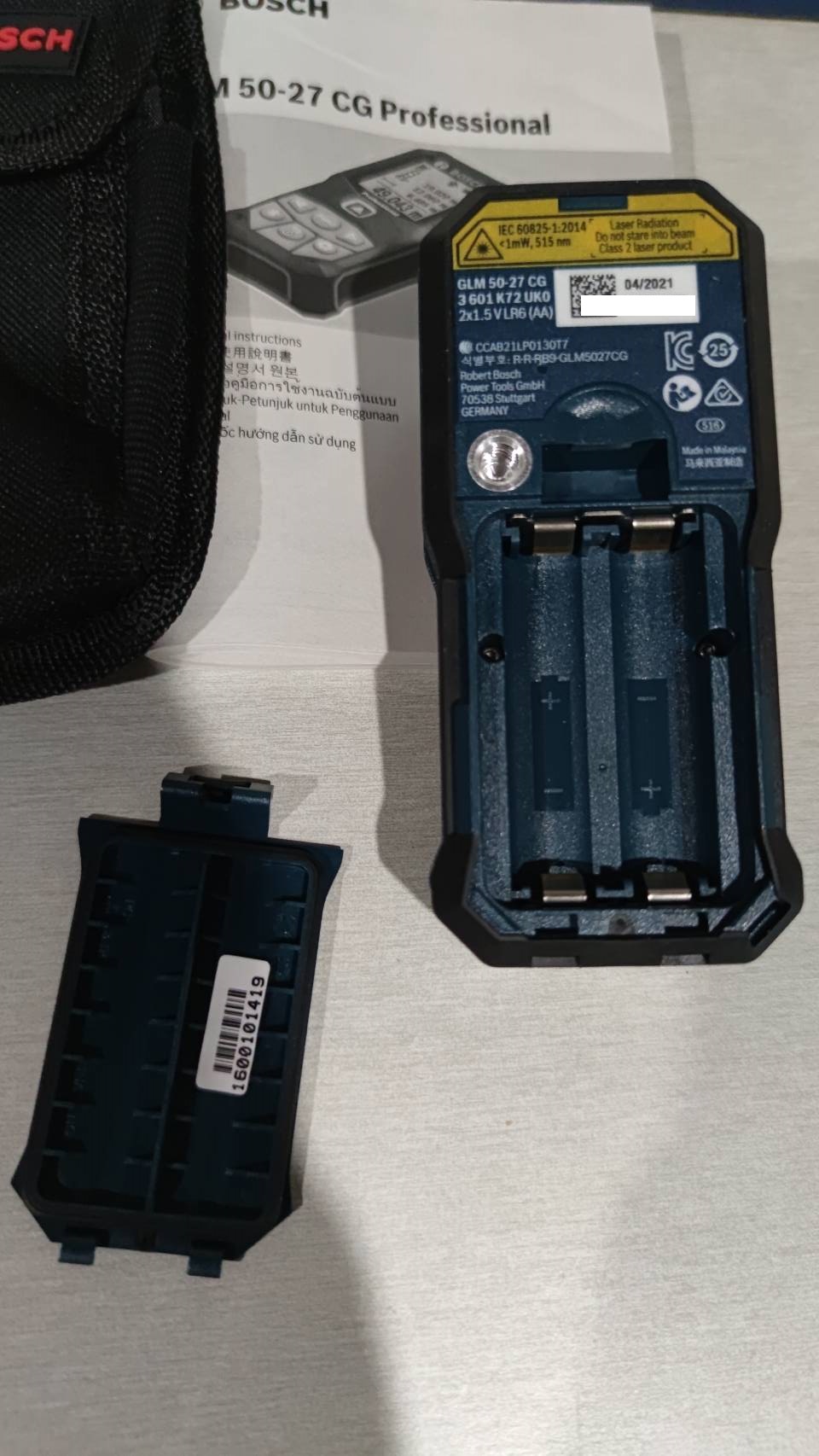 เลเซอร์วัดระยะ50ม. GLM50-27CG BOSCH