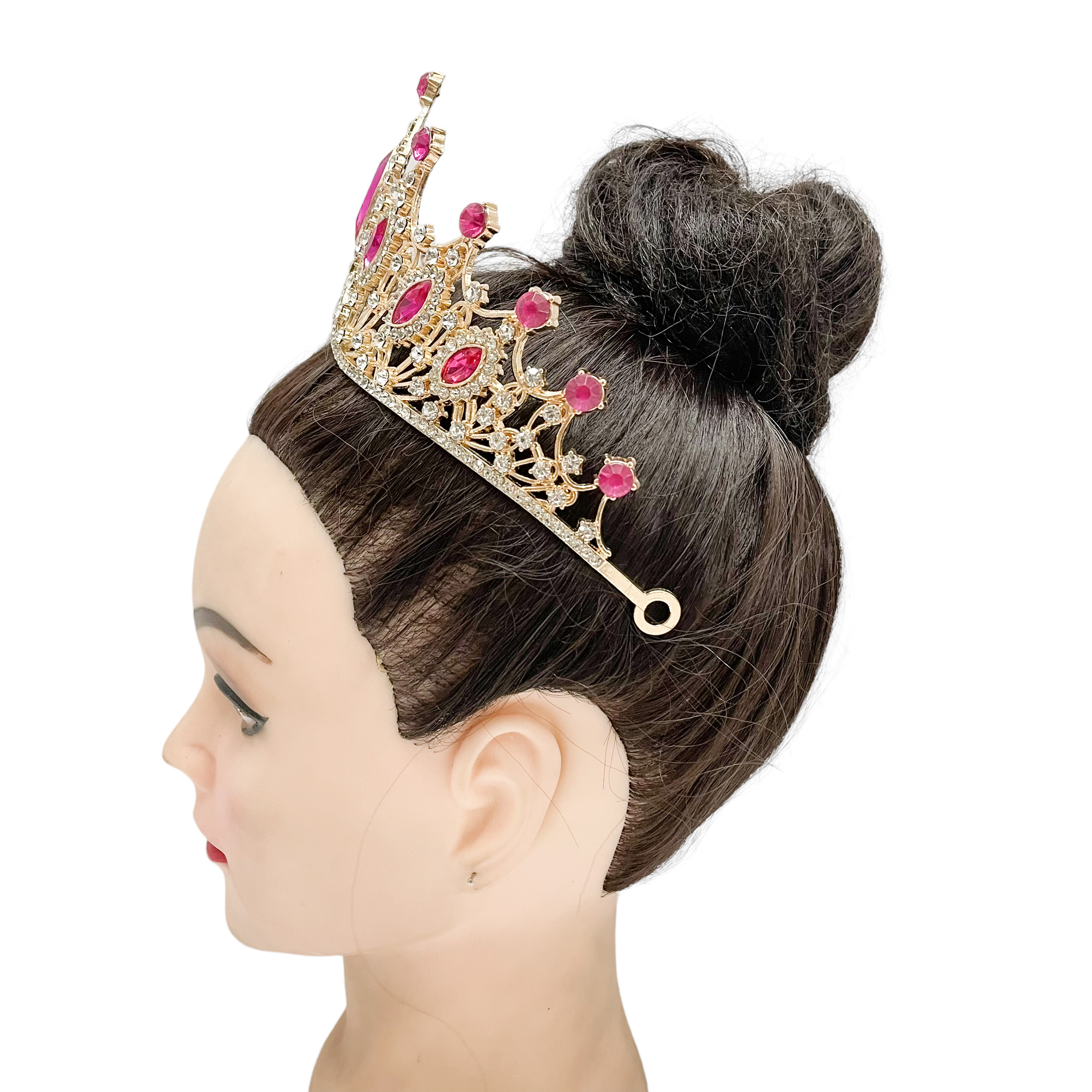 (พร้อมส่ง) เทียร่า 303 สีทอง-ชมพูบานเย็น มงกุฎนางงาม งานสวย ปราณีต QCเพชรทุกเม็ด สินค้าพร้อมส่งจากไทย