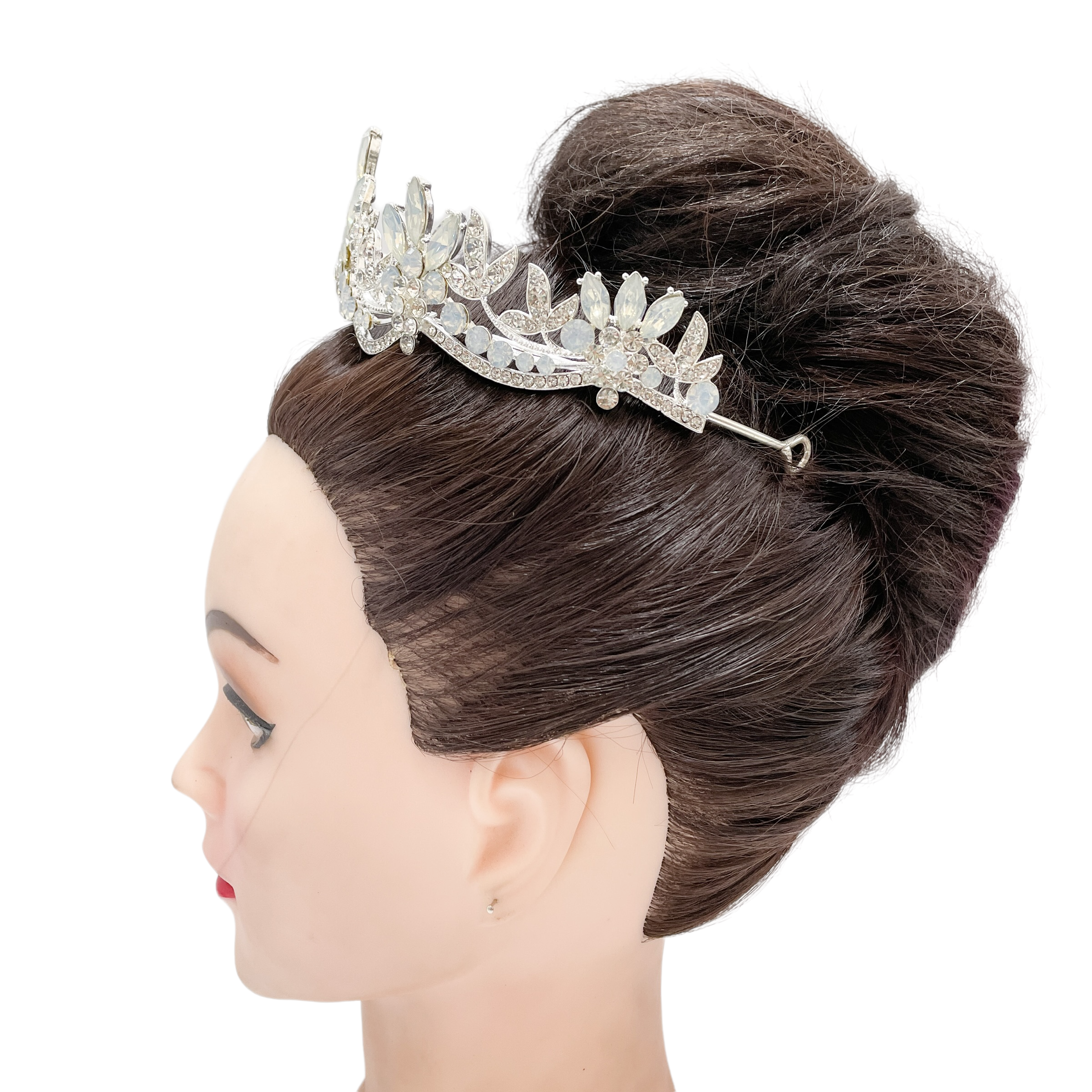 (พร้อมส่ง) เทียร่า 007 สีเงิน มงกุฎนางงาม มงกุฎเจ้าหญิง งานสวย ปราณีต QCเพชรทุกเม็ด สินค้าพร้อมส่งจากไทย