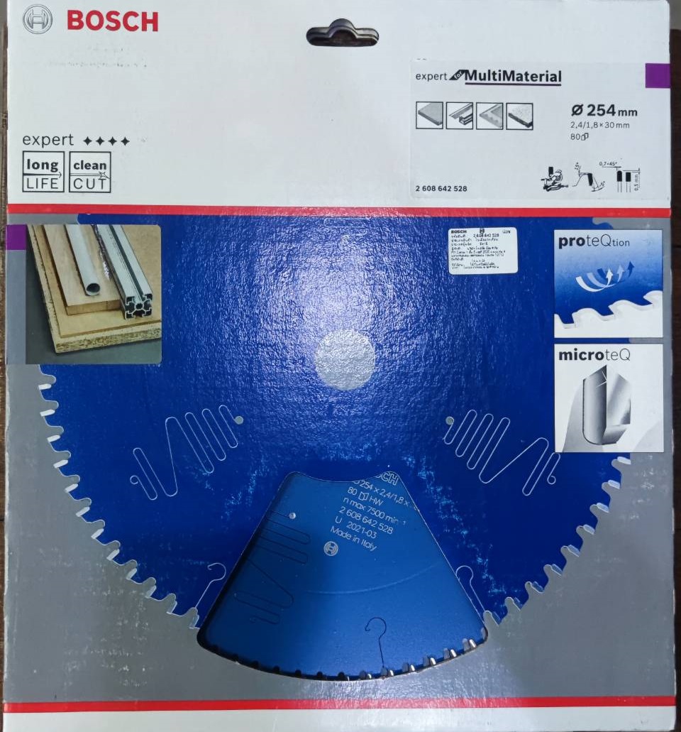 ใบเลื่อยวงเดือน MultiMaterial 10"x80T BOSCH