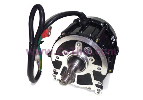 บัสเลสมอเตอร์ 60v 1,200w รอบสูง ไร้แปรงถ่าน(BLDC) 16ฟัน 5รูยึด สีดำ