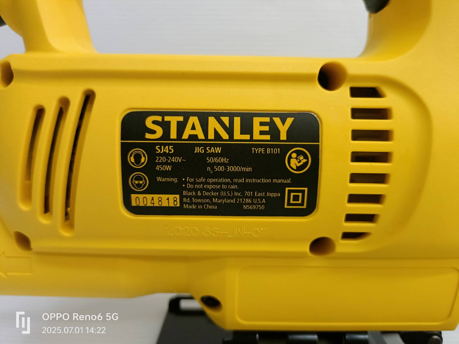 จิกซอ SJ45-B1 STANLEY