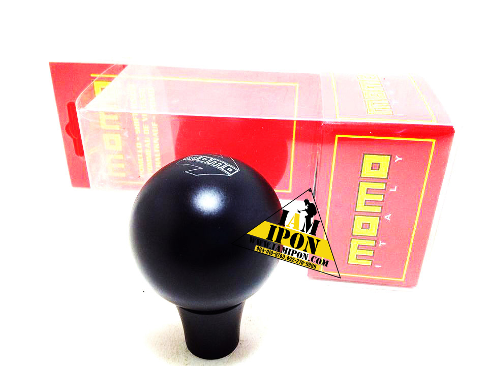 MOMO UNIVERSAL FLAT BLACK หัวเกียร์ โมโม่ สีดำด้าน