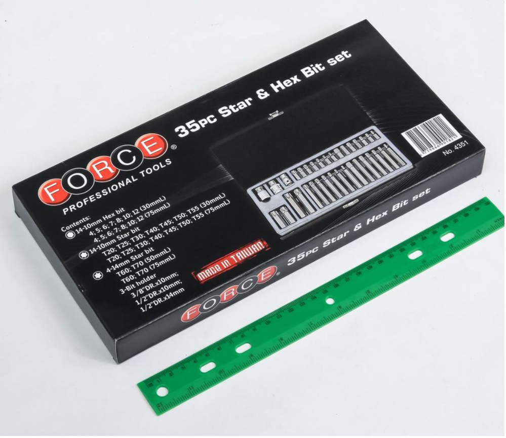 FORCE 4351 ชุดลูกบ๊อกซ์ 1/2" 35 ชิ้น