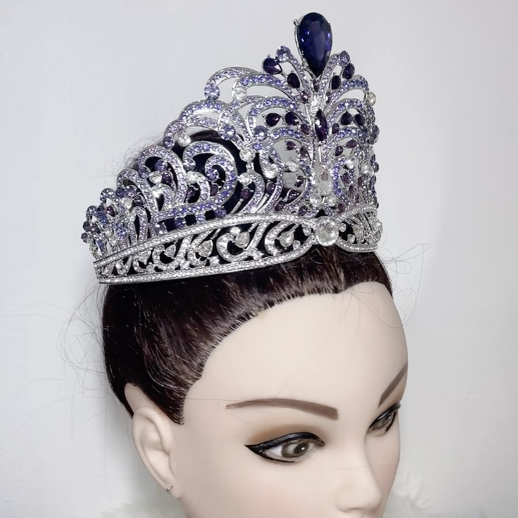 (พร้อมส่งจากไทย) มงกุฏ 112 มงกุฎมิสยูนิเวิร์ส 2022 สีม่วงเงิน