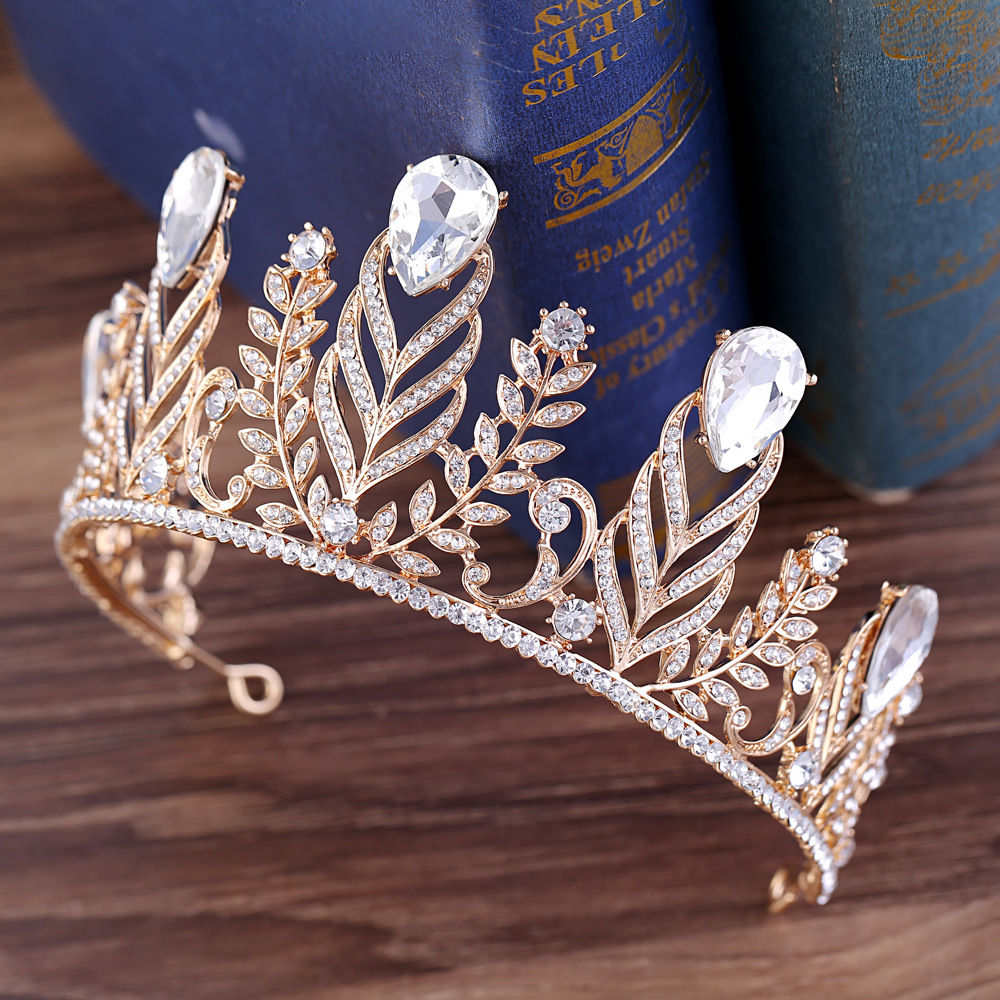 (พร้อมส่ง) เทียร่า 129 สีทอง มงกุฎนางงาม มงกุฎเจ้าหญิง งานสวย ปราณีต QCเพชรทุกเม็ด สินค้าพร้อมส่งจากไทย