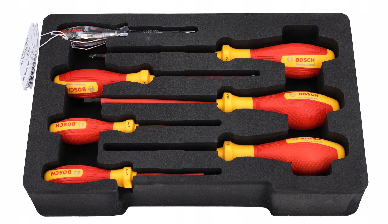 BOSCH ชุดไขควง VDE SL/PH (7 ชิ้น) 1600A02NF7