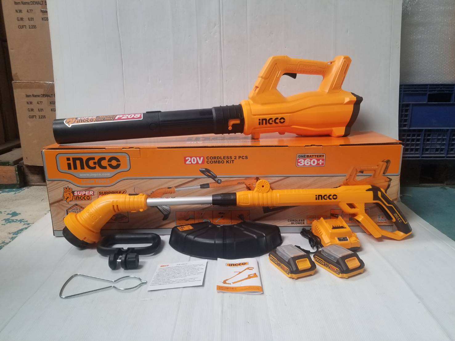 คอมโบ้เล็มหญ้า+เป่าลม COSLI240203 INGCO