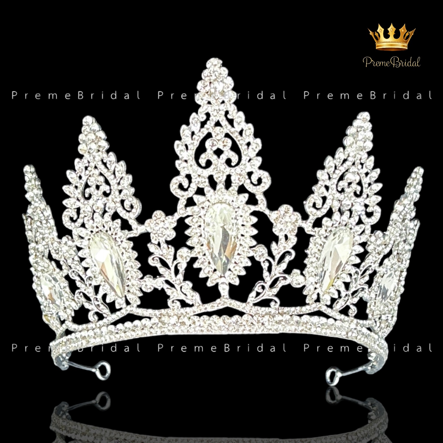 (พร้อมส่ง) เทียร่า 423 มงกุฎเพชร งานเจ้าสาว ครึ่งหัว งานสวย ปราณีต QCเพชรทุกเม็ด สินค้าพร้อมส่งจากไทย