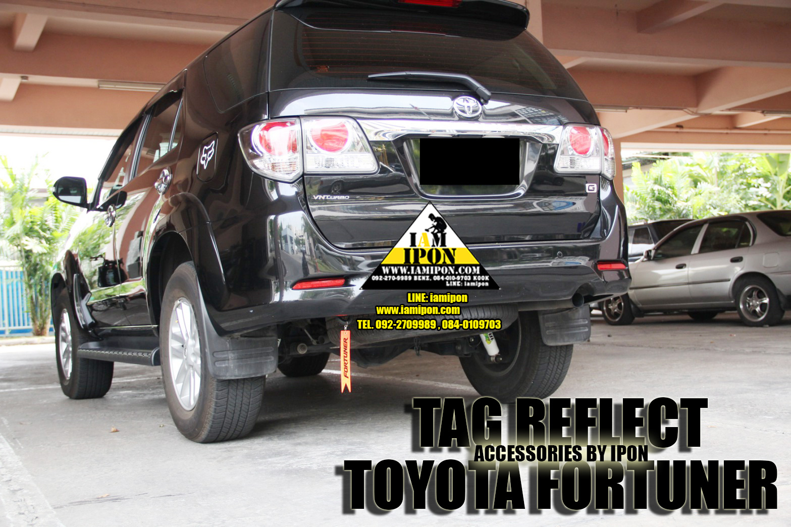 TAG REFLECT แท็กสะท้อนแสงห้อยท้ายรถ