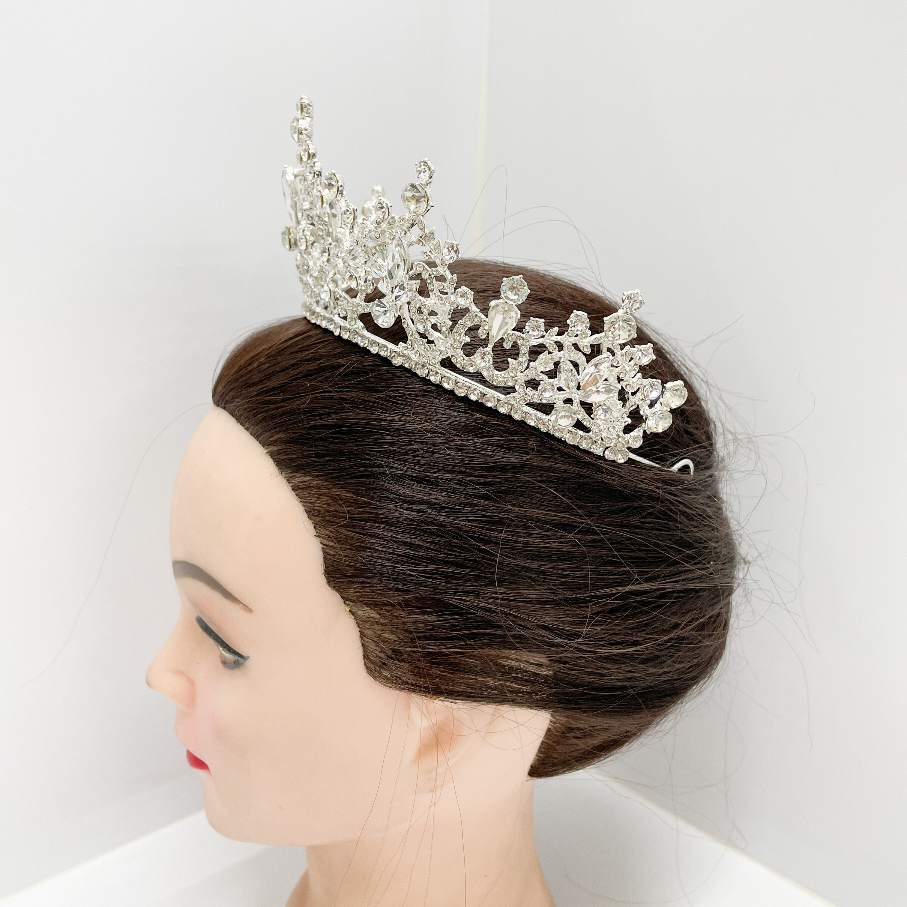 (พร้อมส่ง) เทียร่า 348 สีขาว งานสวย ปราณีต QCเพชรทุกเม็ด สินค้าพร้อมส่งจากไทย